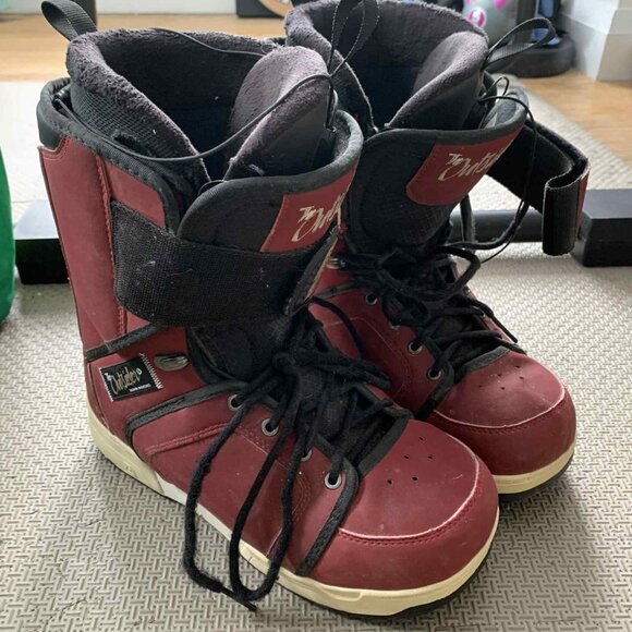 Salomon "The Outsider" Snowboard Boots - Burgundy/Black - Size 8 - Picture 1 of 9